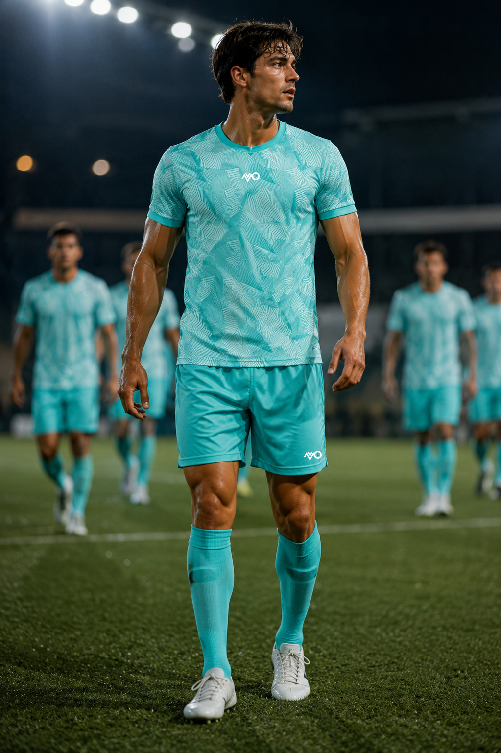 Uniforme de fútbol personalizado Modelo Turquesa